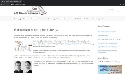 Website Mit Kindern lernen